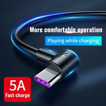 1 2 3 M Typ Kabelu USB C 5A Rychlé Nabíjení USB Mobilní Telefon Android Typ Nabíječky-C Datový Kabel Pro Huawei P40 p30 Mate 30