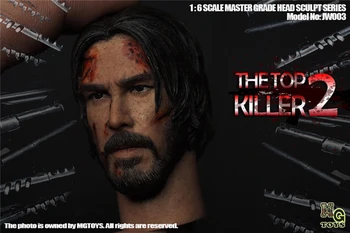 1:6 měřítku vrah John Wick hlavu sculpt Keanu Reeves hlavy vyřezávané muž muž chlapec hlavou model hračka pro 12' akční obrázek tělo