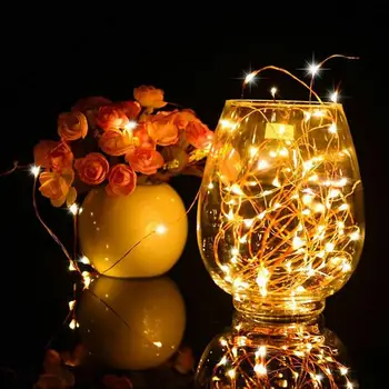 10 Led Solární Víno Korek Láhve Věnec Víla Světla Řetězec Pro Baru Narozeninový Večírek Vánoční Pokoj Dekorativní Měděný Drát Lampy Pás