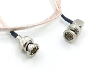 10ks 75 ohm HD SDI Digitální Video Koaxiální kabel RG179 Pigtail Kabel, pravý Úhel BNC Male do Male konektor