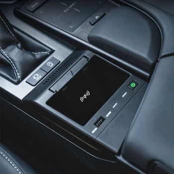 15W auto QI bezdrátová nabíječka pro Lexus ES ES200 ES260 ES300H ES350 2019 2020 2021 mobilní telefon nabíječka rychlé nabíjení držák