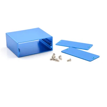 1ks Modré Hliníkové PCB Přístrojová Krabice 50*58*24MM Elektronický Projekt Kryt Případ
