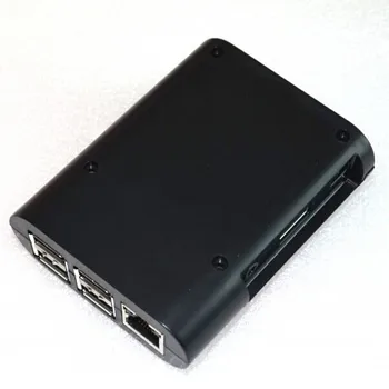 1ks Raspberry Pi 3 3B 3B+ Černé Pouzdro Shell Kryt Krabice ABS box