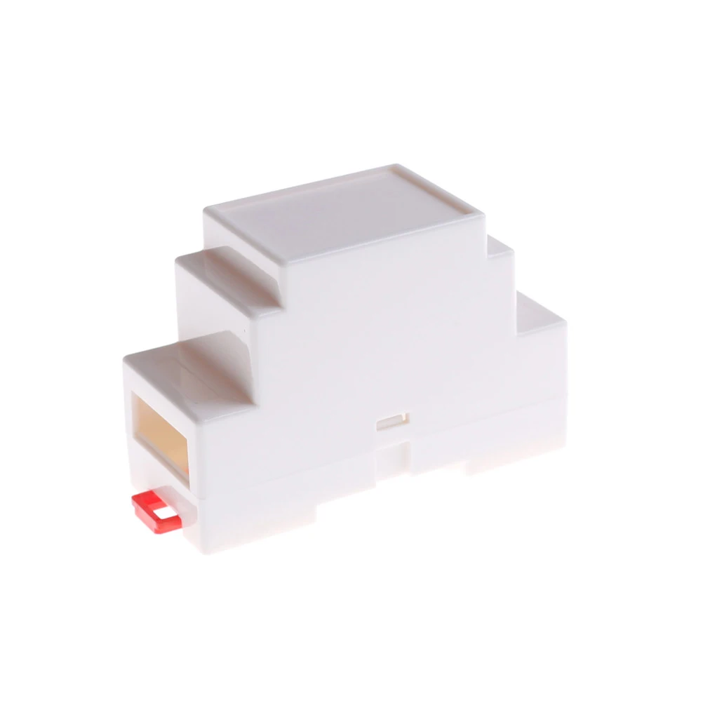 1KS HUXUAN 88x37x59mm Plastový Box Elektroniky Projektu Pouzdro na Lištu DIN PLC Krabice 2Colors