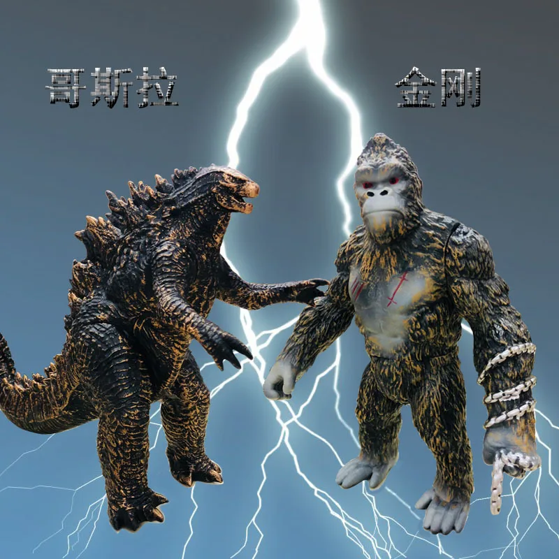 Godzillas Vs. King Kong Skull Island Anime Postavy King Kong Godzillas Kombinace Společné Movitého Ručně Vyrobené Ozdoby Model Panenka