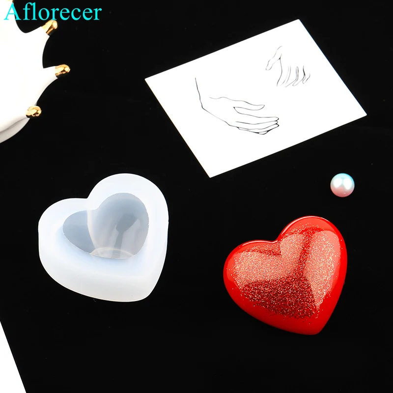 Láska Srdce Silikonové Formy 3D Srdce Vůně Sádrové Omítky Silikonové Formy Pro Auto Dekorace DIY Svíčka Pryskyřice Formy