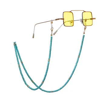 2021 Modrý Kámen sluneční Brýle Řetěz pro Ženy Anti Slip Čtení Brýle Eyewears Kabel Držák Popruh na Krk Šňůrka