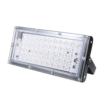 220V 50W LED Světlomet Studená Bílá RGB Projekt Lampa AC Reflektor Venkovní Vodotěsné Nástěnné Světlo Podložka Venkovní Osvětlení