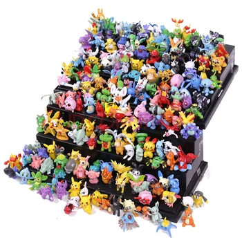 24 domácí zvířata anime pokemon postavy pikachu dětské hračky roztomilý Obrázek 2-3 cm abs malý ornament dárek doprava Zdarma