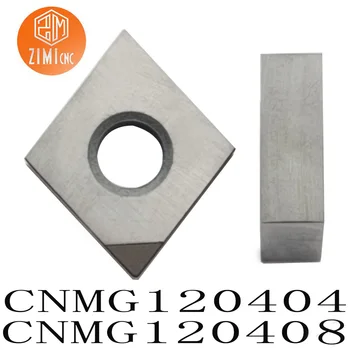 2ks CNMG120404/08/12 CBN Soustruh čepel pro řezání vysokou tvrdostí materiálů Karbid diamantový kotouč Frézování Soustružení
