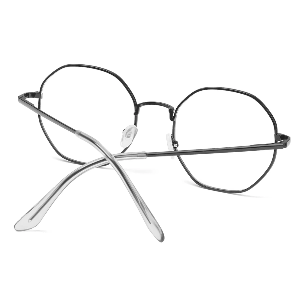 1KS Ultralehké Kovové Retro Octagon Frame Brýle Optické Podívaná Krátkozrakost Brýle Unisex Ploché Zrcadlo Brýle -1.0~-4.0
