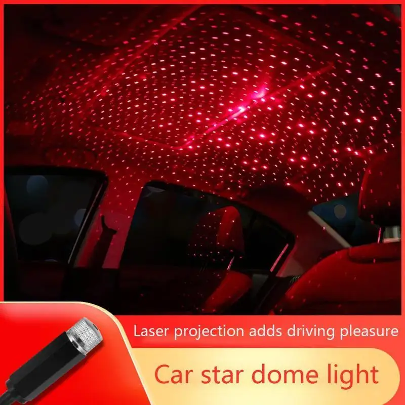 Auto Střešní Hvězdičkový Okolní Světlo USB Noci Romantickou Atmosféru Lampa Galaxy Světla Domů, Dekorace Interiéru Mini Strop Příslušenství