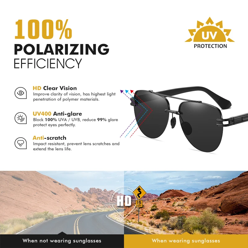Kvalitní sluneční Brýle Pro Muže Polarizované Brýle Žen Brýle Vintage Design Unisex Řidičské Brýle Gradient Lens lentes de sol
