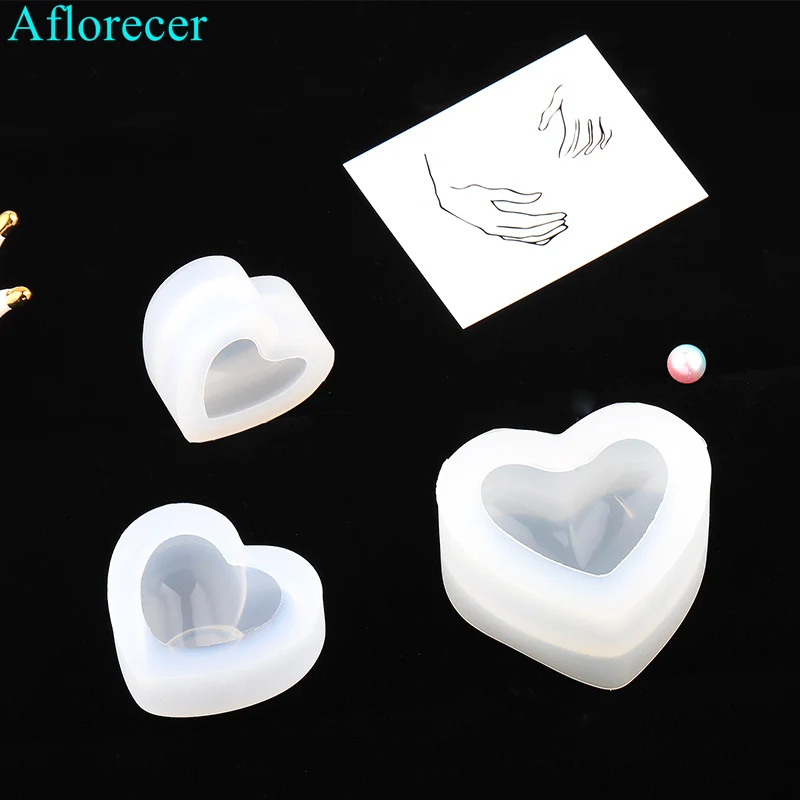 Láska Srdce Silikonové Formy 3D Srdce Vůně Sádrové Omítky Silikonové Formy Pro Auto Dekorace DIY Svíčka Pryskyřice Formy