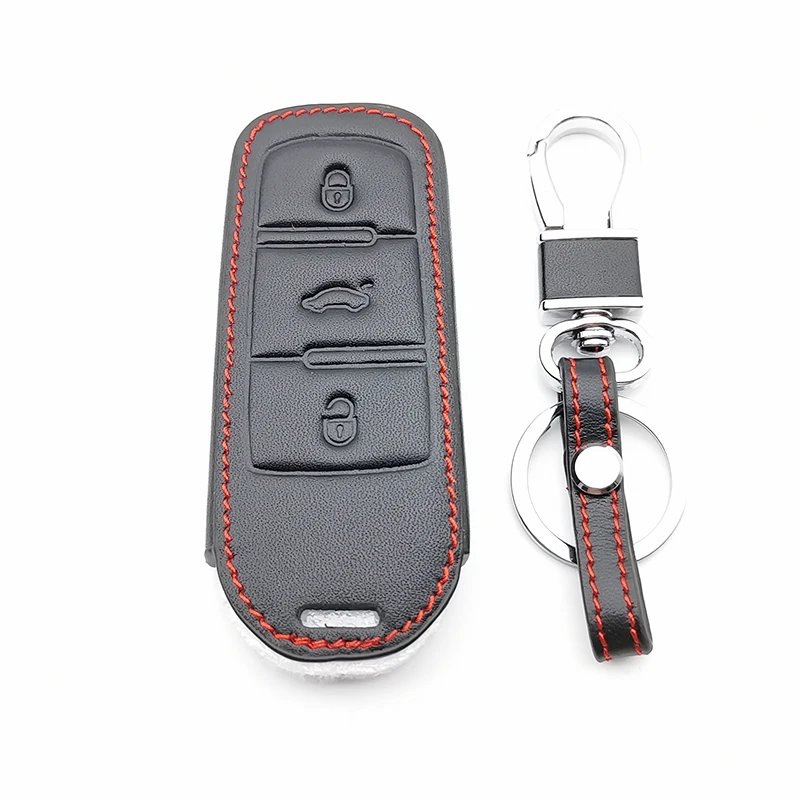 Měkká Textura Kůže Klíč Kryt vhodný pro Volkswagen Passat CC, B6, B7 B7L CC R36 Maogotan B5 Passat 3C, 3 Tlačítka Klíč Portect
