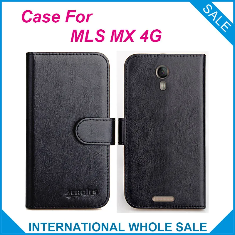 Originál! MLS MX 4G Případě 6 Barev, Vysoce Kvalitní Flip Kožená Peněženka Pouzdro Pro MLS MX 4G Pokrytí Sloty Telefon Bag