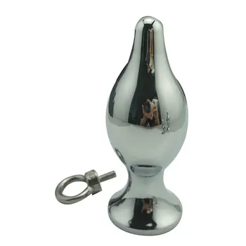45*116 mm velké velikosti vytáhnout prsten Crystal Kovové Anální butt plug Kořist Stříbrné z Nerezové oceli, Sexuální hračky Produktů