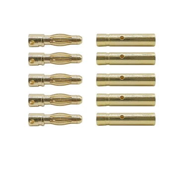 5/2/1pár Banán Konektor 2mm 3mm 3,5 mm 4mm pozlacené Male & Female Konektor Jack RC Baterie 2/3/3.5/4mm Bullet Banán Svíčky