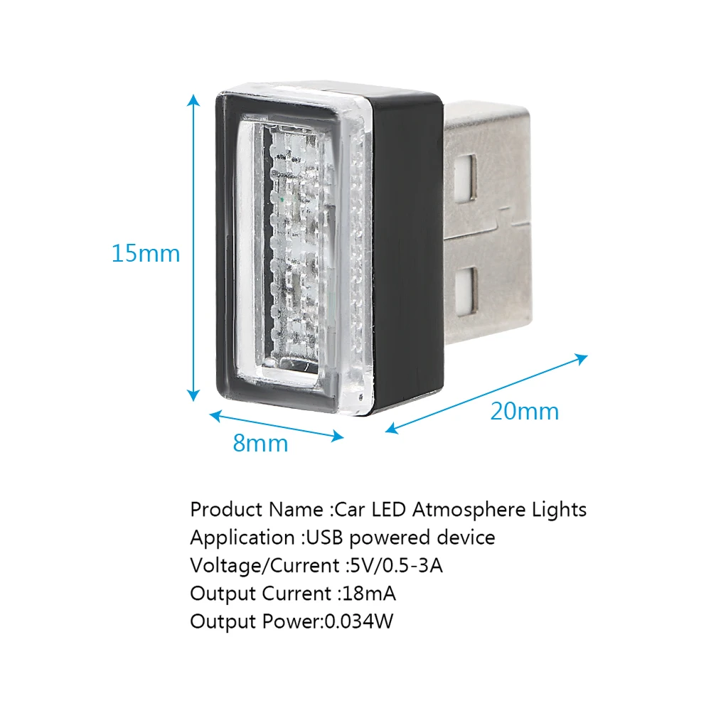 Auto USB Světlo LED Modelovací Světlo usb Okolního Světla PRO Audi A2 A3 A4 A6 A8 TT