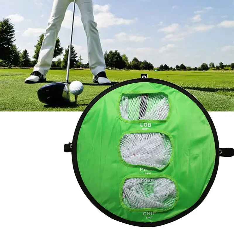 Protable Golf Practice Net Cíl Řezání Tyčí Kulatého Skládací Plochý Nylonový Skládací Krytý Venkovní Skládací Golfové Potřeby