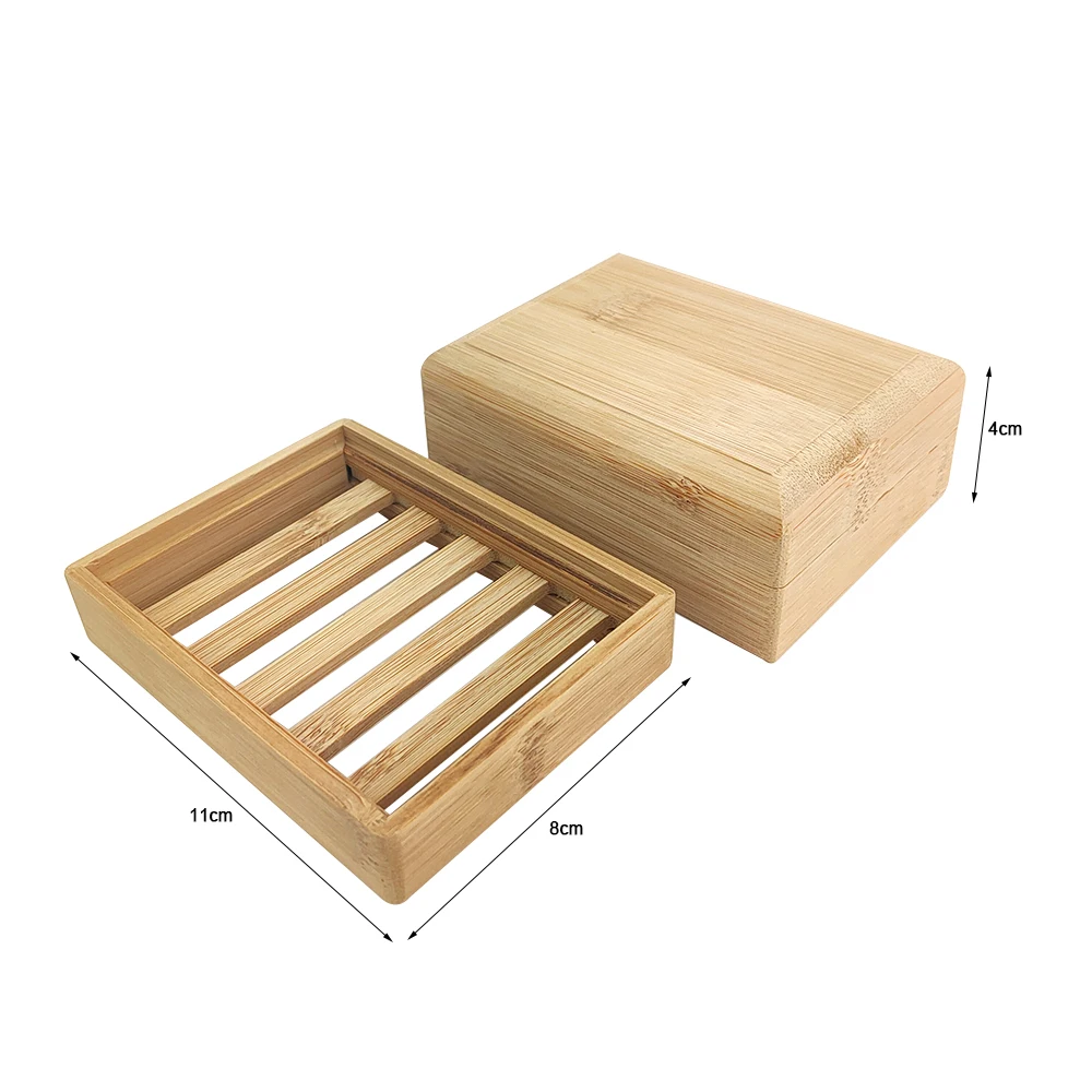 Skladem Dřevěné misky na Mýdlo Bambus Zásobník Mýdla Držák na Mýdlo Rack Deska Box Přenosné Nádoby pro Domácí Koupelna