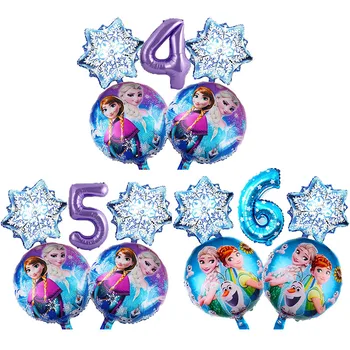 5kusů/set Disney Frozen 2 Princezna Elsa Téma Balónky Happy Birthday, Svatební Party Dekorace Dodávky Hliníkové Fólie Balónky