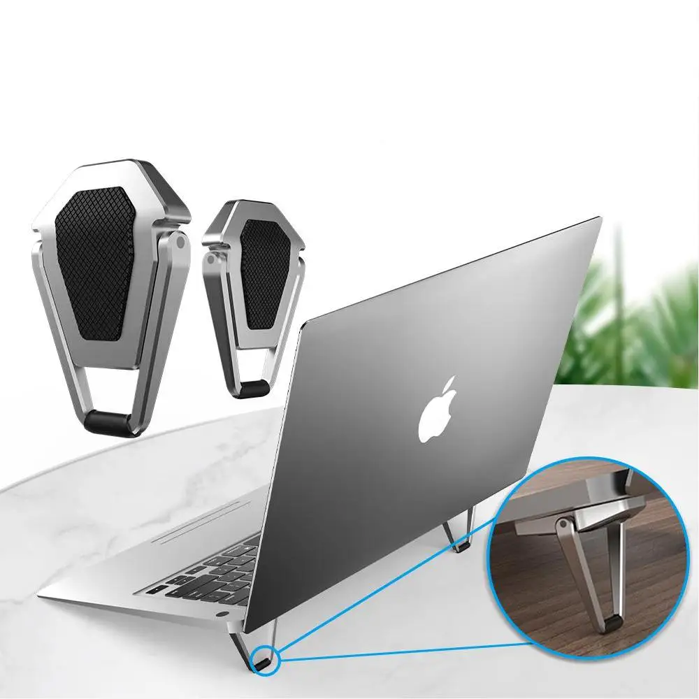 Kovový Přenosný Stojan Skládací Lehké Podporu Notebook Laptop Držák Chladiče Držák Pro MacBook Pro Air DELL HP