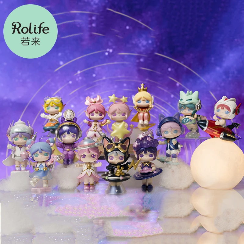 Robotime Rolife Suri ⅳ Hvězdičkový Dream Galaxy Slepý Box Akční Figurky Panenky, Hračky Překvapení Box Dáma, Dárky, Hračky pro Děti Celá Sada