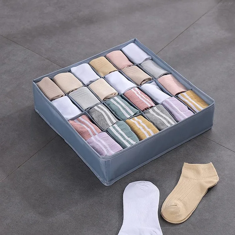 Skládací Boxy Ponožky Šatna Dělič Zásuvky Víčky Šatna Organizátor Úložný Box Na Kravaty Ponožky Ložnice Úsporu Místa