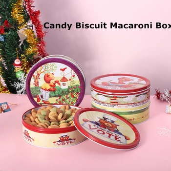 7,5 Cm Roztomilý Medvěd Cukroví Sušenky Box, Cookie Box Balení Box Holiday Party Supplies Rose Teapot Plechové Krabičce Kolo Makrónky Box