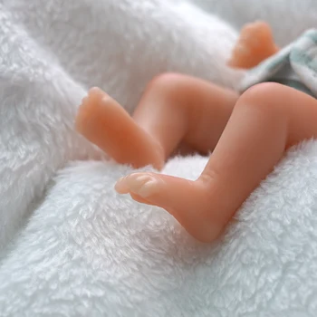 ADFO 15CM Baby Panenky Reborn Bebe Hračky Vleže Tvar Silikonové Plné Tělo Batole Mini Panenka Antistresová vrtět Hračky Pro Dívky Dárek