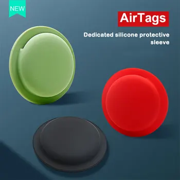 Airtags Tracker Silikonové Pouzdro Anti-ztracené Ochranné Pouzdro Zadní Lepící Držák Měkký Kryt Protector Pro Apple Airtags Příslušenství