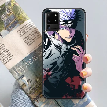 Anime Jujutsu Kaisen Telefon pouzdro Pro Samsung Galaxy Note 4 8 9 10 20 S8 S9 S10 S10E S20 Plus UITRA Ultra černé tpu zadní umění Etui