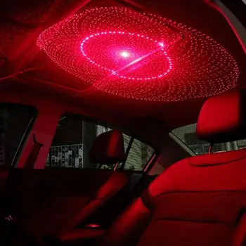 Auto Střešní Hvězdičkový Okolní Světlo USB Noci Romantickou Atmosféru Lampa Galaxy Světla Domů, Dekorace Interiéru Mini Strop Příslušenství
