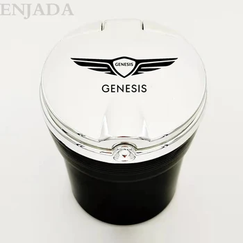 Auto popelník osobnosti kreativitu s auto logo vhodné pro Genesis G70 G80 G90 GV80 auto nedopalky koše s víkem