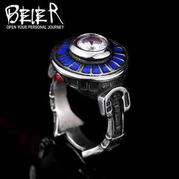 Beier 316L Nerezové Oceli pánské prsten, Muž, Bojovník, kroužek Factory Cena módní Šperky LLBR8-246R