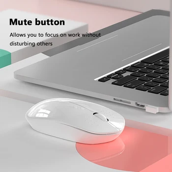 Bezdrátová Herní Myš 2.4 G Coloful Slient 1600DPI Myš Myši Pro Macbook Xiaomi Přenosný Počítač PC Gamer Mouse Notebook Mause