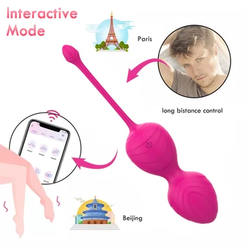 Bluetooth App Vaginální Kuličky Kalhotky, Vibrační Vajíčko, Sexuální Hračky Pro Ženy Bezdrátové Dálkové Ovládání Kegel Koule Ben Wa Míč Geisha Kuličky