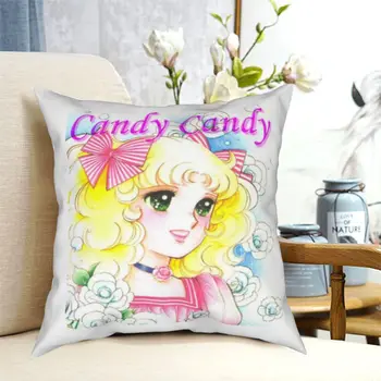 Candy Candy Manga Anime Polštáře Postel Auto Candice Bílé Kawaii Girl Japan Polštář Případě bytové Dekorace Polštář Kryt, 40*40cm
