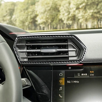 Car Styling Přední Středové Konzole Klimatizace Zásuvky, Rám, Dekorace Kryt Střihu Z Nerezové Oceli Pro Audi A3 2021 Obtisky