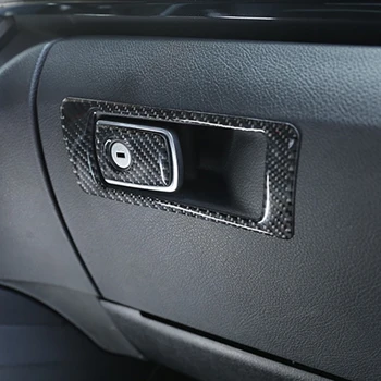 Carbon Fiber Auto Pilot Panel Dekorace Kryt Střihu Odkládací Schránka Spínač Rámu Nálepka pro BMW F30 F32 F34 Interiéru