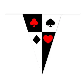 Casino Téma Dekorace Balón, Hrát Karty, Jednorázové Nádobí Poker V Las Vegas Party Dekorace Hry Night Magic Party Dodávky