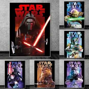 Disney Star Wars Portrét Vader Plátno, Obrazy na Zeď Umění Plakáty a Tisky Yoda Retro Fotky Doma Zdi Dekor Cuadros