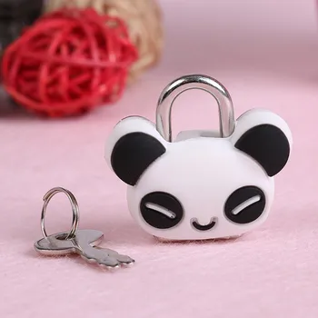 Disney Stitch Panda obrázek Kreativní Roztomilé Silikonové Cartoon Doll Kovové Mini visací Zámek, Bezpečnostní Anti-krádeže Zámek Zavazadla notebook lock