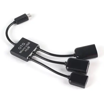Dobíjecí Micro USB Hub OTG Konektor Spliter Power Nabíjecí Kabel Pro Chytrý telefon, Počítač Tablet PC Datový kabel