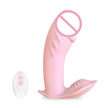 Dálkové Ovládání Vibrátor, Dildo Kalhotky pro Ženy Vagina Hračky Stimulátor Klitorisu Kočička Plug Ženské Masturbace Nástroj Sex Stroje