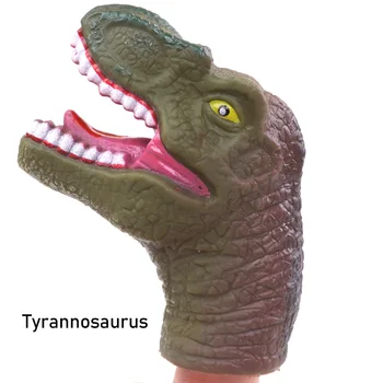Hlava Maňáska Jurský Dinosaurus, Akční Figurky Prst Mini Baby Zvířata Model, Brzy Vzdělávací Hračka Pro Děti