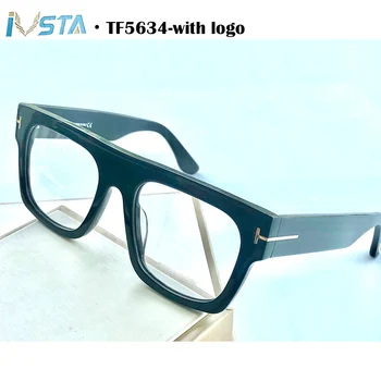 IVSTA Tom TF5634 s Logem Nejvyšší Kvality Steampunk Brýle Muži Luxusní Značky Značkové Brýlové obruby s Box Krátkozrakost Brýle Velké