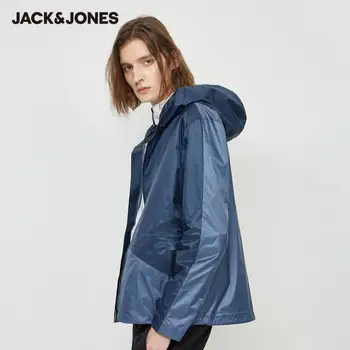 JackJones Pánské Sportovní Technologické Tkaniny, Spojovat Větruodolný Kabát s Kapucí Příkop|220121560