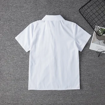 Japonský Student Krátký Rukáv Bílá Tričko Pro Dívky Školní Uniformy Šaty Dámské Jk Jednotné Top Velké Velikosti XS-5XL Velkoobchod